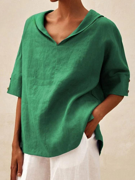 Teresa - Women's V-neck casual shirt